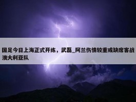 国足今日上海正式开练，武磊_阿兰伤情较重或缺席客战澳大利亚队