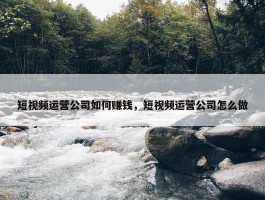 短视频运营公司如何赚钱，短视频运营公司怎么做