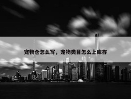 宠物仓怎么写，宠物类目怎么上库存