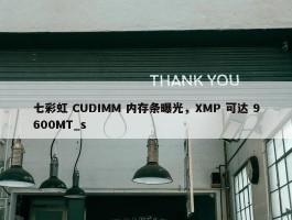 七彩虹 CUDIMM 内存条曝光，XMP 可达 9600MT_s