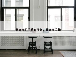 养宠物的乐队叫什么，养宠物乐趣