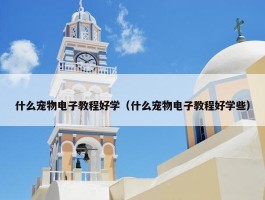 什么宠物电子教程好学（什么宠物电子教程好学些）