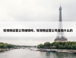 短视频运营公司赚钱吗，短视频运营公司是做什么的