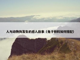 人与动物狗发生的感人故事（兔子粉料如何搭配）