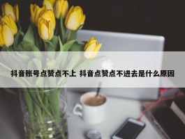 抖音账号点赞点不上 抖音点赞点不进去是什么原因