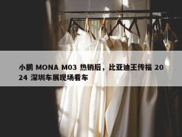 小鹏 MONA M03 热销后，比亚迪王传福 2024 深圳车展现场看车