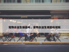 宠物会滋生细菌吗，宠物会滋生细菌吗视频