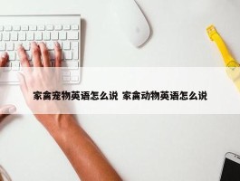 家禽宠物英语怎么说 家禽动物英语怎么说