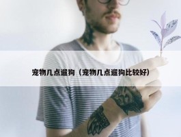 宠物几点遛狗（宠物几点遛狗比较好）