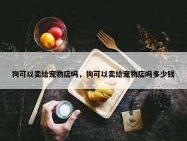 狗可以卖给宠物店吗，狗可以卖给宠物店吗多少钱