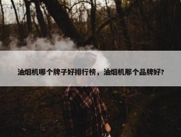 油烟机哪个牌子好排行榜，油烟机那个品牌好?