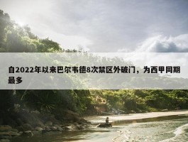 自2022年以来巴尔韦德8次禁区外破门，为西甲同期最多