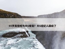 55岁具俊晔与大S婚变？大S经纪人回应了