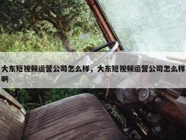 大东短视频运营公司怎么样，大东短视频运营公司怎么样啊