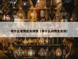 养什么宠物能长得快（养什么动物生长快）