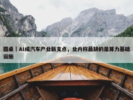 圆桌｜AI成汽车产业新支点，业内称最缺的是算力基础设施