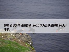 好用的华为手机排行榜 2020华为公认最好用10大手机