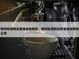 鄂州短视频运营渠道有哪些，鄂州短视频运营渠道有哪些公司