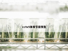 cctv5体育节目预告