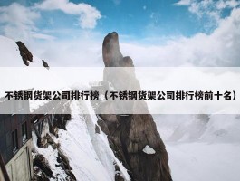 不锈钢货架公司排行榜（不锈钢货架公司排行榜前十名）