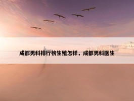 成都男科排行榜生殖怎样，成都男科医生