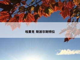 埃里克 斯波尔斯特拉