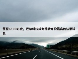 涨至6500万欧，巴尔科拉成为德转身价最高的法甲球员