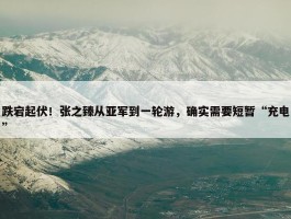 跌宕起伏！张之臻从亚军到一轮游，确实需要短暂“充电”