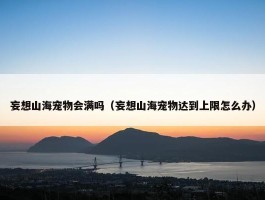 妄想山海宠物会满吗（妄想山海宠物达到上限怎么办）