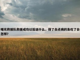 曙光救援队救援成功以后送什么，得了白点病的鱼吃了会怎样？