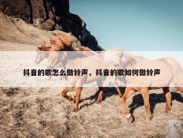 抖音的歌怎么做铃声，抖音的歌如何做铃声