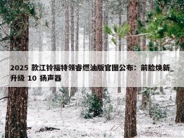 2025 款江铃福特领睿燃油版官图公布：前脸焕新_升级 10 扬声器