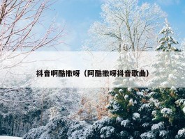 抖音啊酷撒呀（阿酷撒呀抖音歌曲）