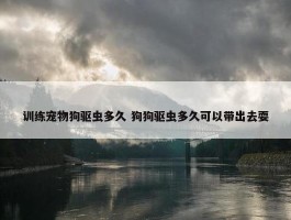 训练宠物狗驱虫多久 狗狗驱虫多久可以带出去耍