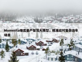 Momenta推出量产智驾大模型，精准应对复杂泊车场景