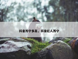 抖音苏宁多高，抖音红人苏宁