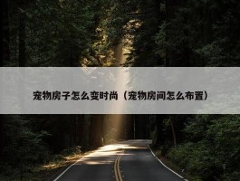 宠物房子怎么变时尚（宠物房间怎么布置）