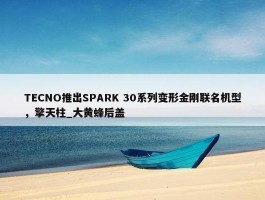 TECNO推出SPARK 30系列变形金刚联名机型，擎天柱_大黄蜂后盖