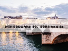 怎样把抖音设置为钱包抖音，抖音钱包怎么变抖币