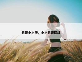 抖音小小呀，小小抖音网红