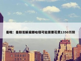 曼晚：曼联若解雇滕哈格可能需要花费1350万镑