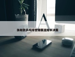 休斯敦乒乓球世锦赛混双半决赛