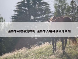 温哥华可以带宠物吗 温哥华入境可以带几条烟