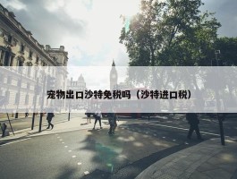 宠物出口沙特免税吗（沙特进口税）