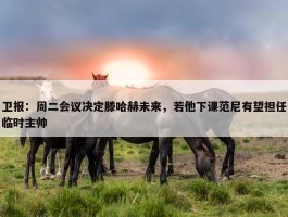 卫报：周二会议决定滕哈赫未来，若他下课范尼有望担任临时主帅