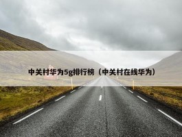 中关村华为5g排行榜（中关村在线华为）