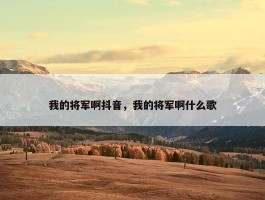 我的将军啊抖音，我的将军啊什么歌