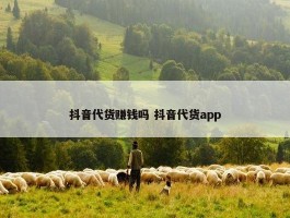 抖音代货赚钱吗 抖音代货app