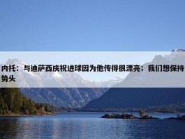 内托：与迪萨西庆祝进球因为他传得很漂亮；我们想保持势头