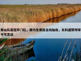 泰山队亚冠开门红，廖力生赛后主动加练，瓦科盛赞传球不可思议